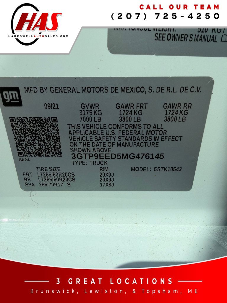 Used 2021 GMC Sierra 1500 AT4 AWD/4WD image 16