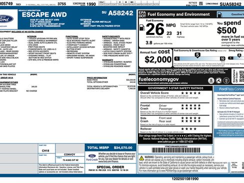 Used 2025 Ford Escape ST-Line Select AWD/4WD image 2