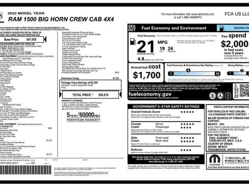 Used 2022 RAM 1500 Big Horn AWD/4WD image 2