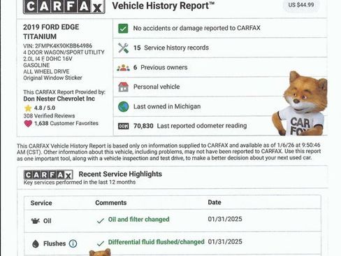 Used 2019 Ford Edge Titanium w/ Canadian Touring Package image 5