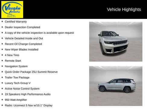 Used 2021 Jeep Grand Cherokee L Summit AWD/4WD image 2