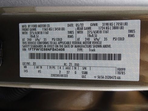 Used 2022 Ford F150 Lariat AWD/4WD image 20