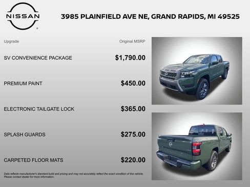New 2026 Nissan Frontier SV w/ SV Convenience Package AWD/4WD image 6