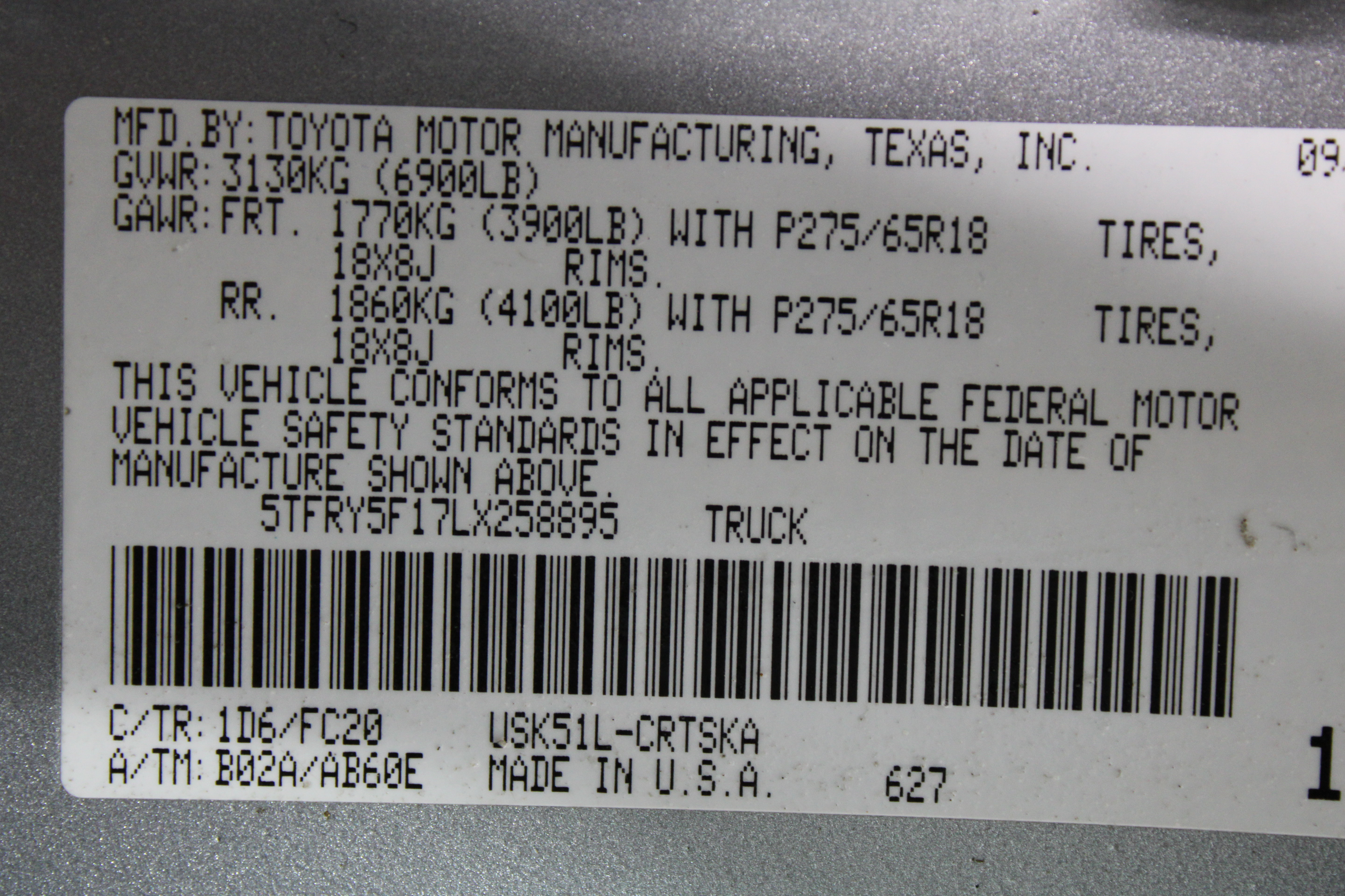 Used 2020 Toyota Tundra SR5 w/ SR5 Upgrade Package RWD image 39