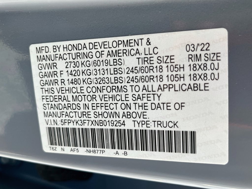 Used 2022 Honda Ridgeline RTL-E image 33