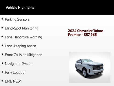 Used 2024 Chevrolet Tahoe Premier AWD/4WD image 5