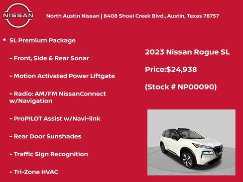 Used 2023 Nissan Rogue SL w/ SL Premium Package FWD image 12