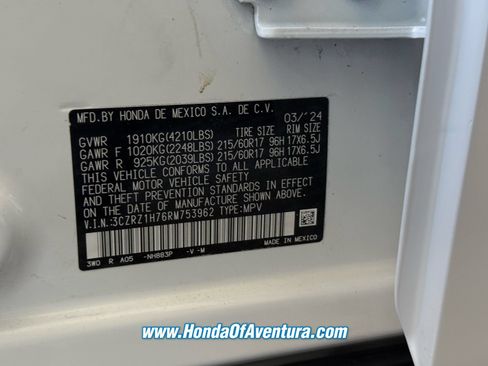 Certified 2024 Honda HR-V EX-L image 19
