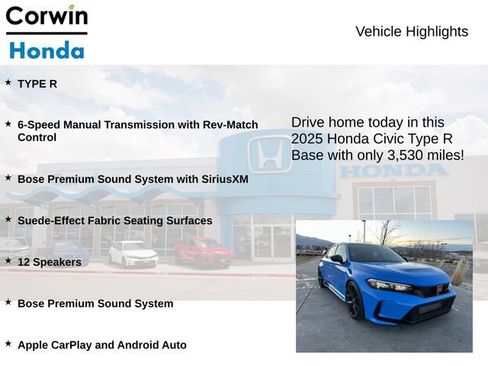 Used 2025 Honda Civic Type R image 6