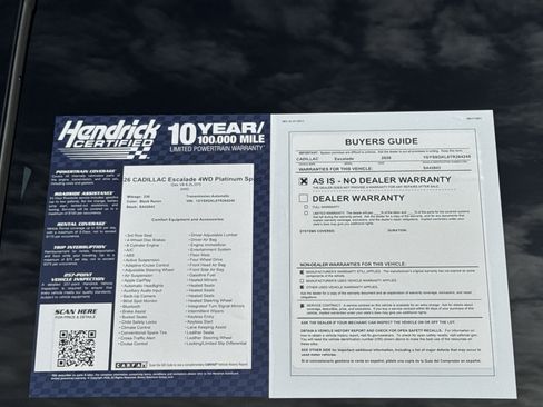 Used 2026 Cadillac Escalade Platinum Sport w/ LPO, ONYX Package image 43