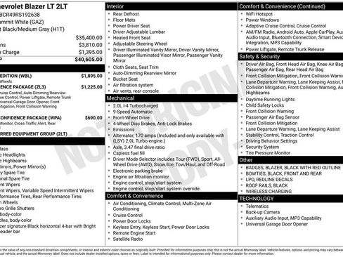 Used 2024 Chevrolet Blazer LT w/ Redline Edition image 11