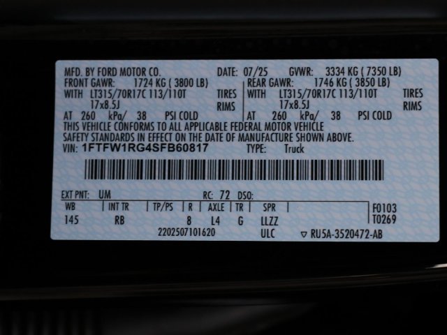 Used 2025 Ford F150 Raptor AWD/4WD image 32