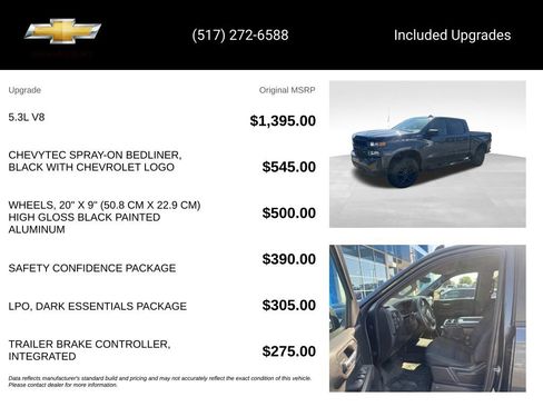Used 2021 Chevrolet Silverado 1500 Custom Trail Boss w/ Safety Confidence Package AWD/4WD image 9