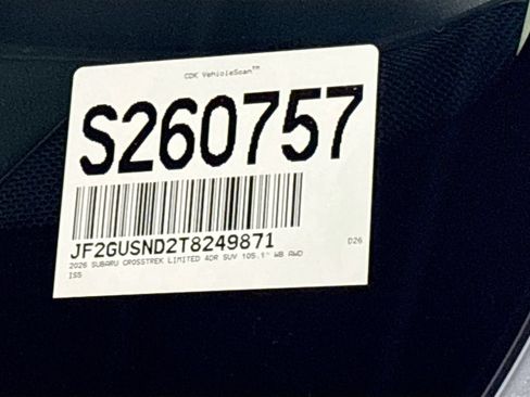 New 2026 Subaru Crosstrek 2.5i Limited AWD/4WD image 26