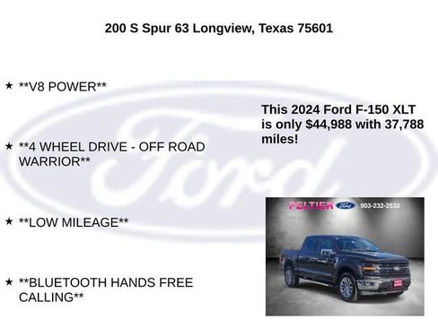 Used 2024 Ford F150 XLT w/ Equipment Group 302A MID image 10