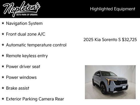 Certified 2025 Kia Sorento S AWD/4WD image 15