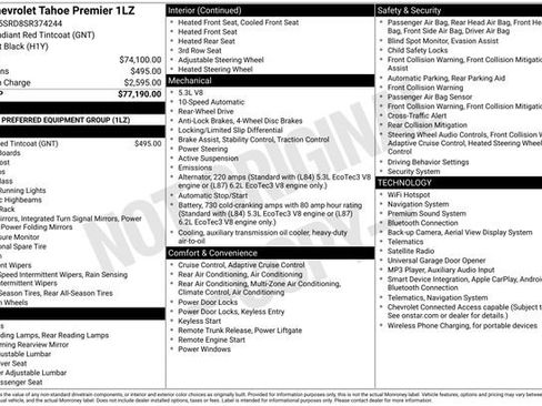 Used 2025 Chevrolet Tahoe Premier RWD image 42