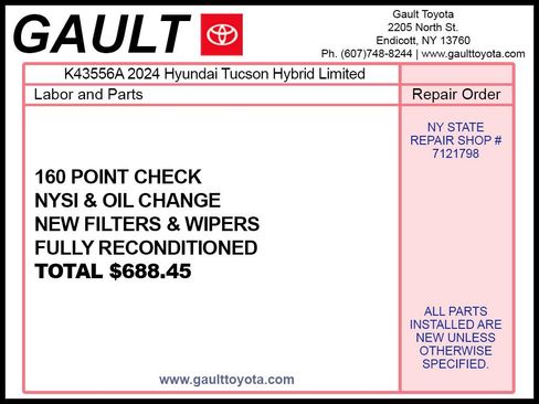 Used 2024 Hyundai Tucson Limited AWD/4WD image 2