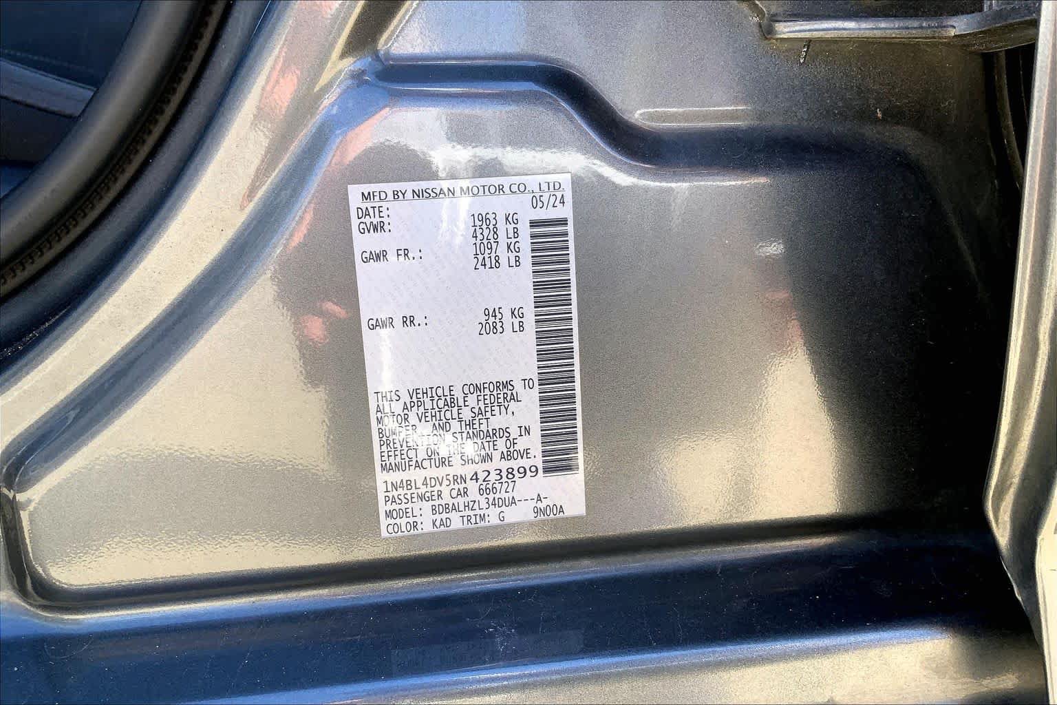 Used 2024 Nissan Altima 2.5 SV FWD image 33