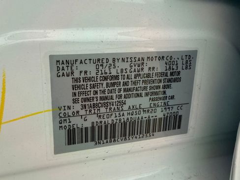 New 2025 Nissan Sentra SV image 20