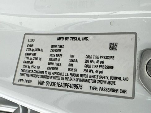 Used 2023 Tesla Model 3 Standard Range RWD image 54