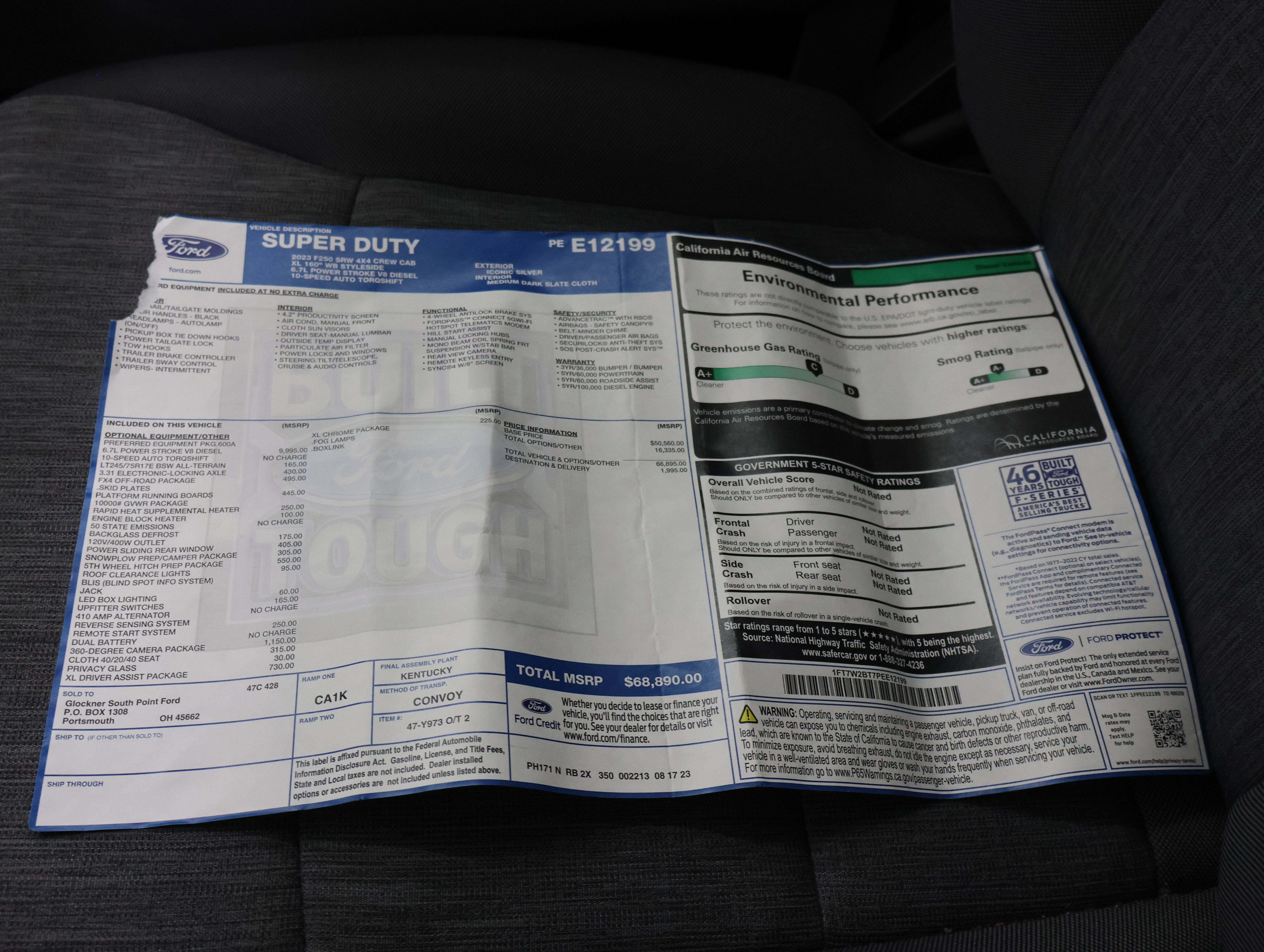Used 2023 Ford F250 XL w/ 360-Degree Camera Package AWD/4WD image 58