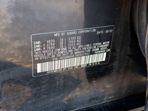 Used 2022 Subaru Legacy Limited image 38