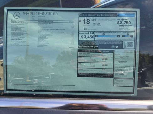 New 2026 Mercedes-Benz GLE 580 4MATIC image 10