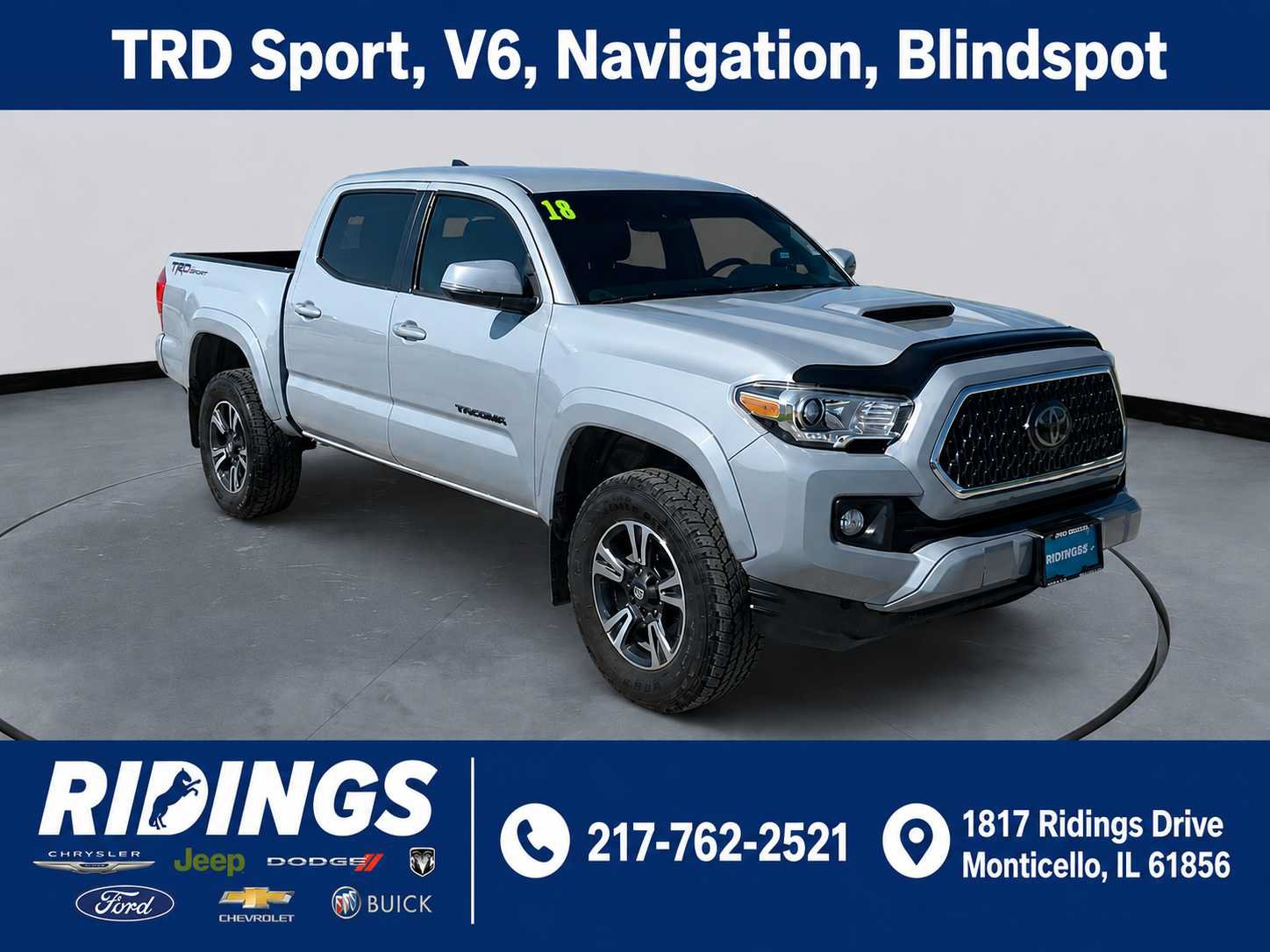Used 2018 Toyota Tacoma TRD Sport w/ Technology Package RWD image 1