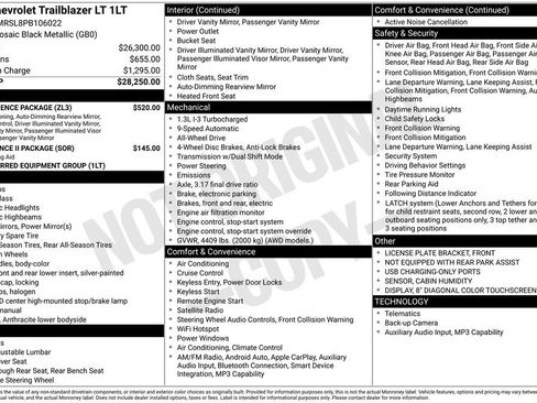 Used 2023 Chevrolet TrailBlazer LT w/ Convenience Package AWD/4WD image 2