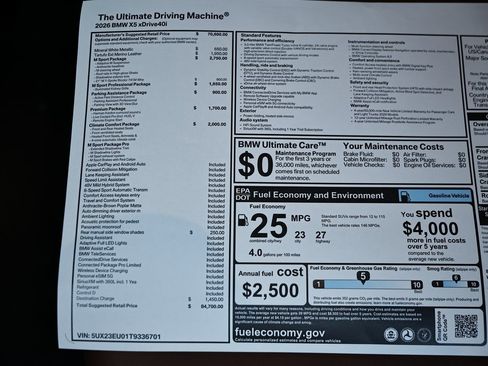 New 2026 BMW X5 xDrive40i w/ M Sport Package image 41