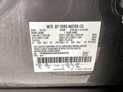 Used 2023 Ford Explorer ST w/ Equipment Group 401A AWD/4WD image 8