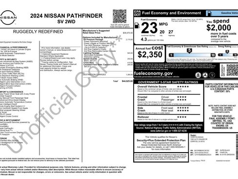 Used 2024 Nissan Pathfinder SV w/ SV Premium Package FWD image 52