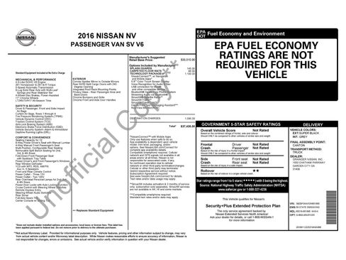 Used 2016 Nissan NV 3500 SV w/ SV Technology Package RWD image 28