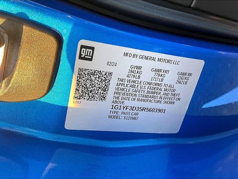 Used 2024 Chevrolet Corvette Z06 w/ Battery Protection Package RWD image 3