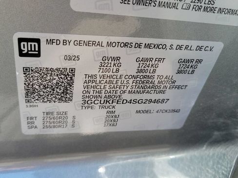 Used 2025 Chevrolet Silverado 1500 LT Trail Boss w/ Protection Package AWD/4WD image 32