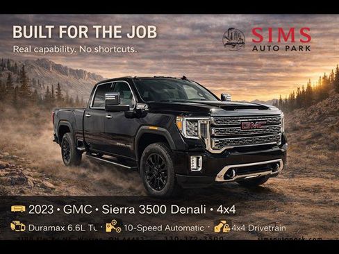 Certified 2023 GMC Sierra 3500 Denali w/ Denali Black Diamond Edition image 1