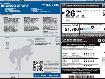 Certified 2023 Ford Bronco Sport Big Bend w/ Convenience Package
