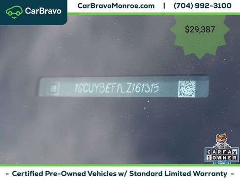 Certified 2020 Chevrolet Silverado 1500 Custom w/ Custom Value Package AWD/4WD image 14