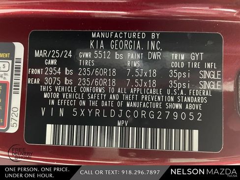 Used 2024 Kia Sorento S w/ Panoramic Sunroof Package image 59