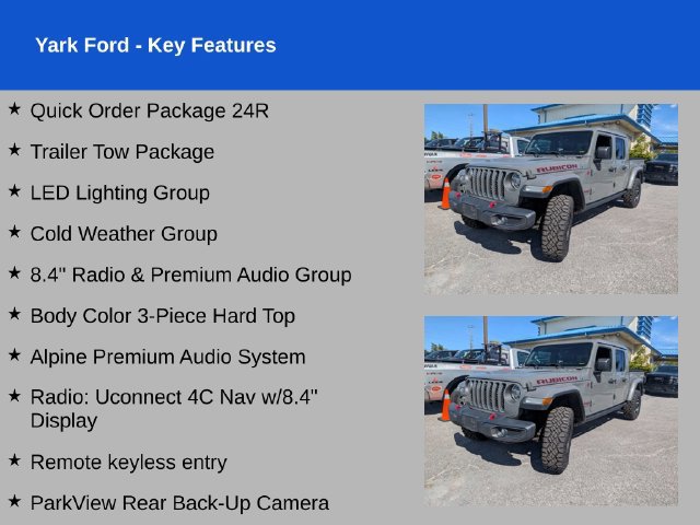 Used 2020 Jeep Gladiator Rubicon w/ Dual Top Group AWD/4WD image 2