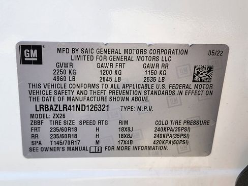 Certified 2022 Buick Envision Preferred image 35