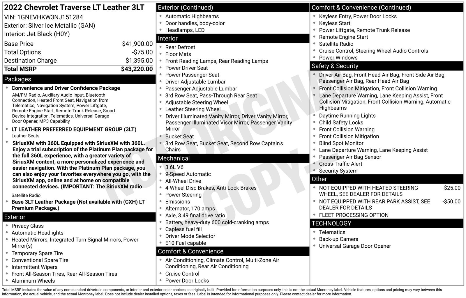 Used 2022 Chevrolet Traverse LT AWD/4WD image 4