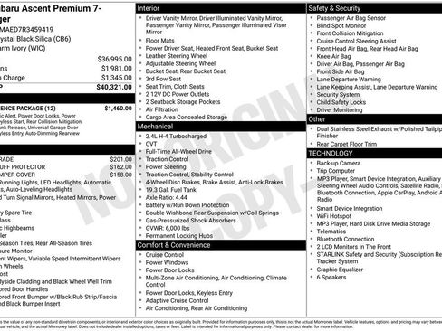 Used 2024 Subaru Ascent Premium w/ Convenience Package AWD/4WD image 3