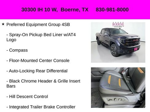 Used 2023 GMC Sierra 1500 AT4 w/ Technology Package image 30