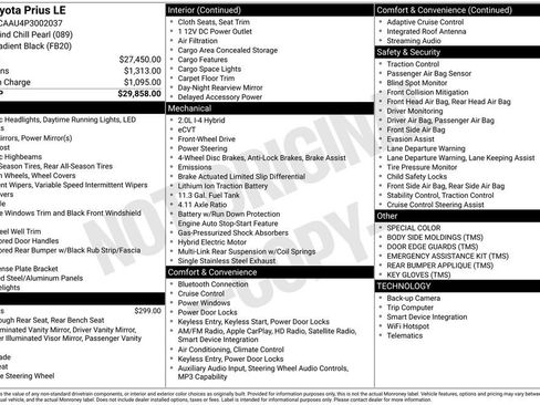 Used 2023 Toyota Prius LE image 41