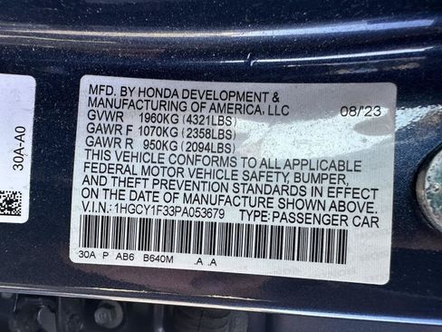 Certified 2023 Honda Accord EX image 15