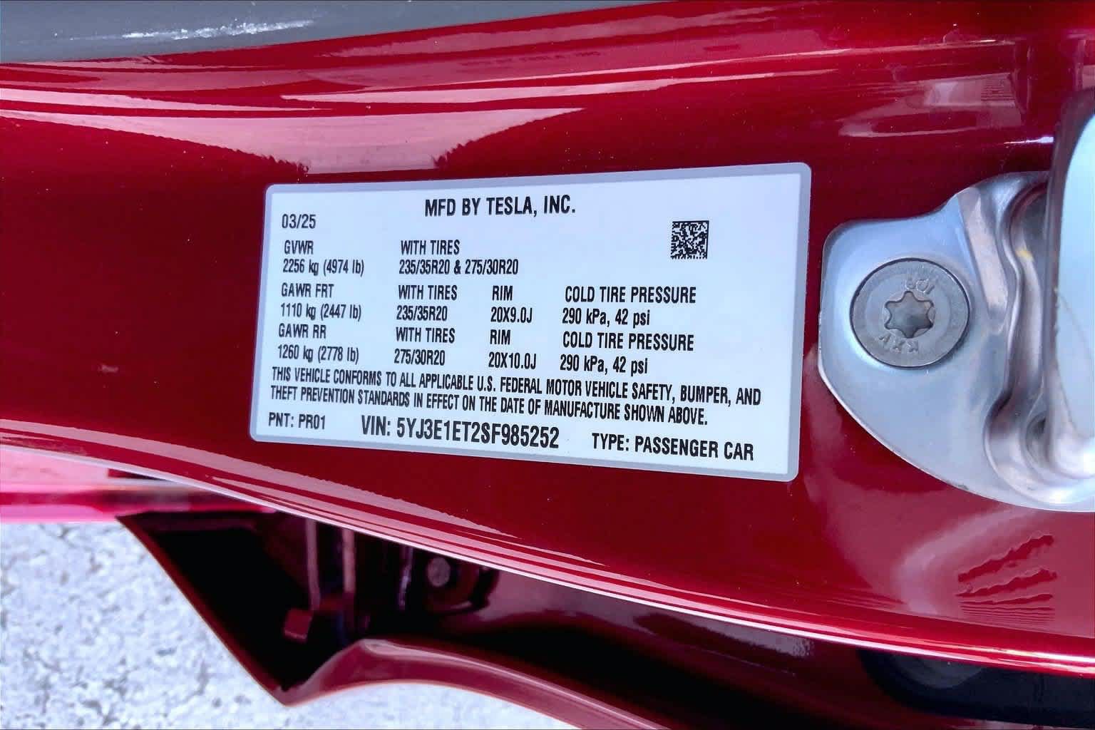 Used 2025 Tesla Model 3 Performance AWD/4WD image 20