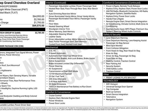 Used 2023 Jeep Grand Cherokee Overland w/ Luxury Tech Group IV image 41