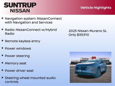 New 2025 Nissan Murano SL image 8